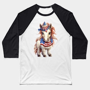 Patriot Farm Horse Baseball T-Shirt